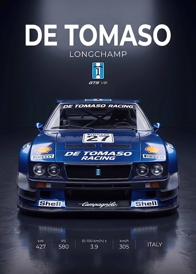 De Tomaso Longchamp GTS V8 Poster