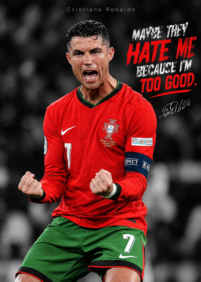 Cristiano Ronaldo Portugal Soccer Poster