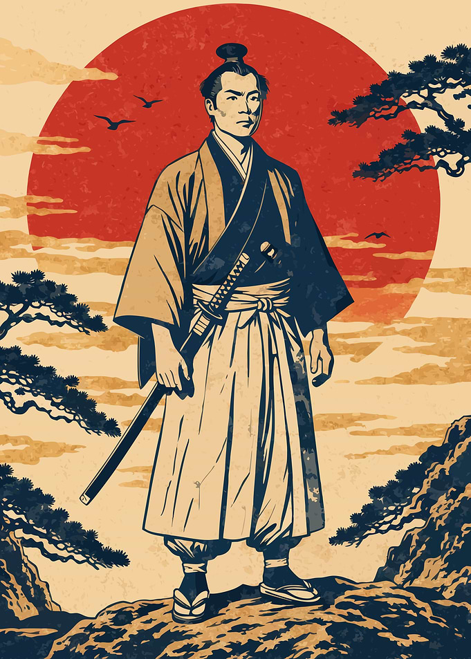 Samurai Beneath the Crimson Sun