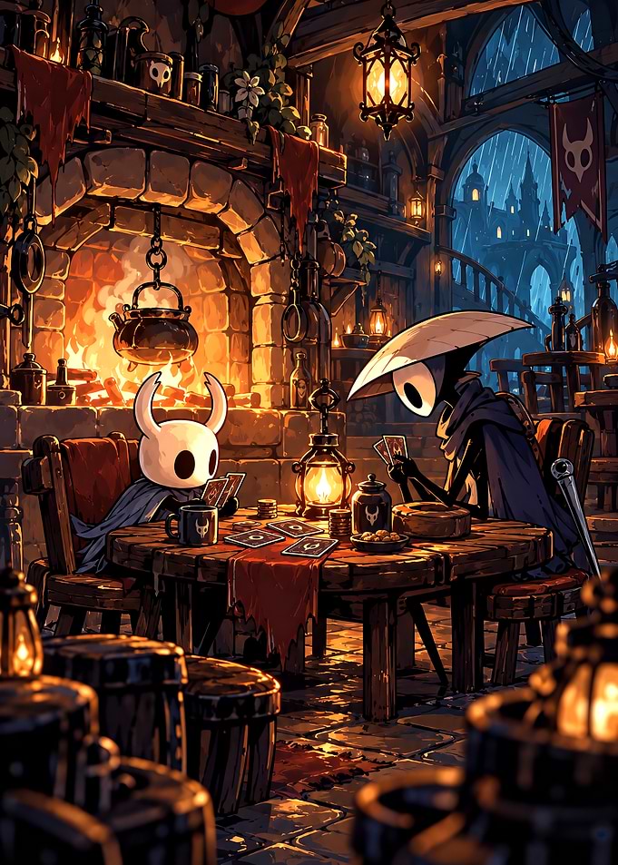 Hollow Knight Characters Playing Cards