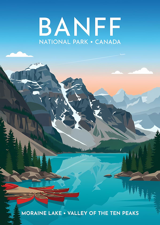 Banff National Park Travel Poster