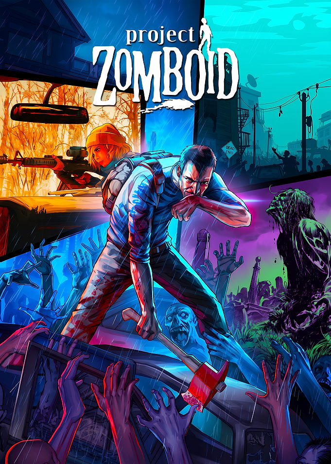 Project Zomboid Survival Game Poster