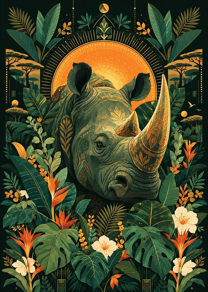 Golden Horn Rhino