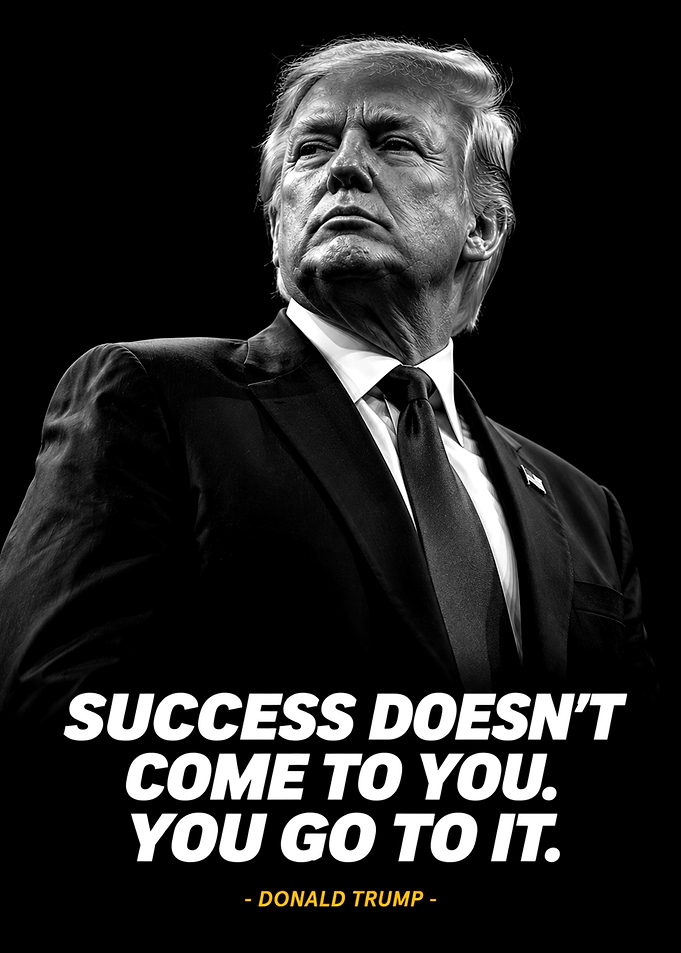 Donald Trump Inspirational Quote Poster