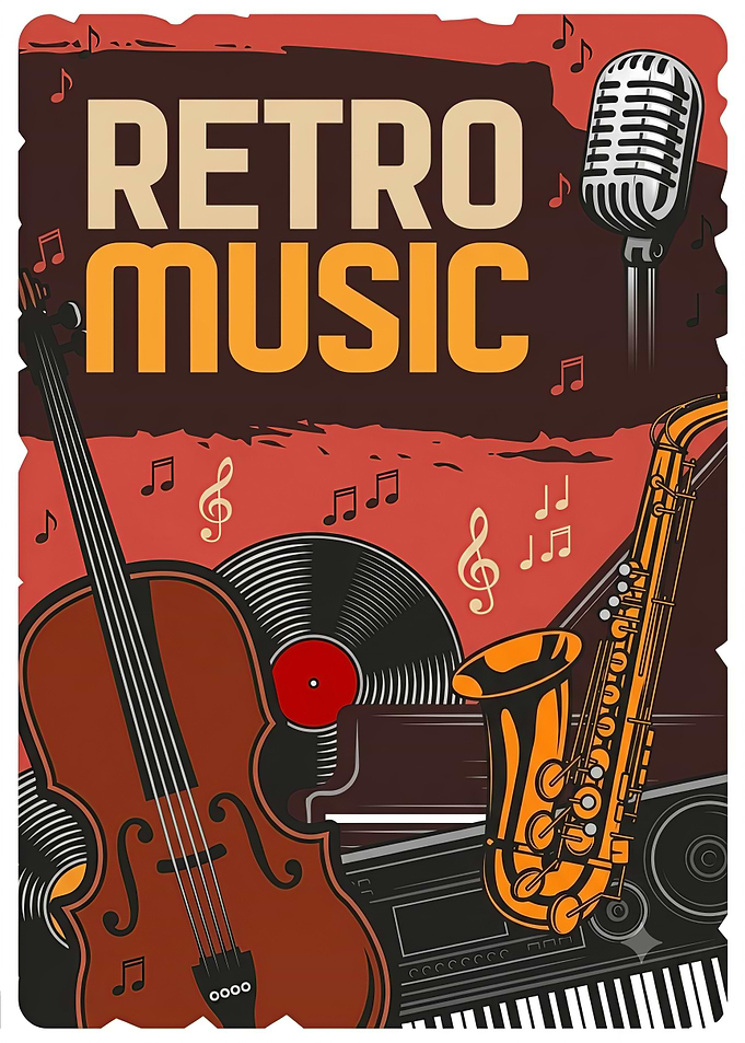 Retro Music Vintage Poster Design