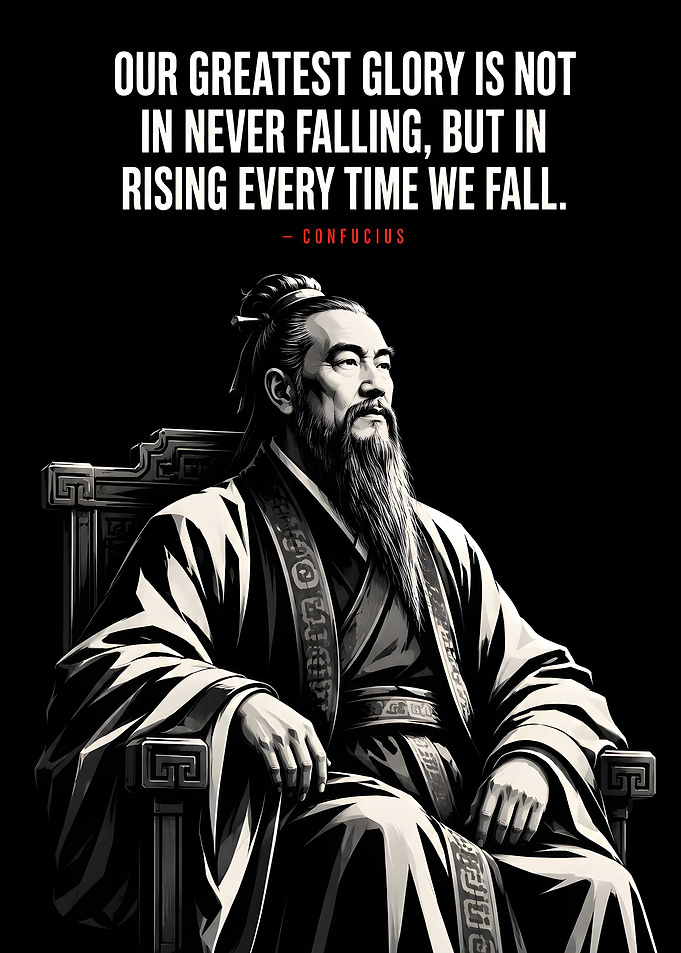 Confucius Inspirational Quote Poster