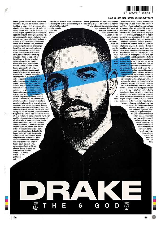 Drake The 6 God Poster