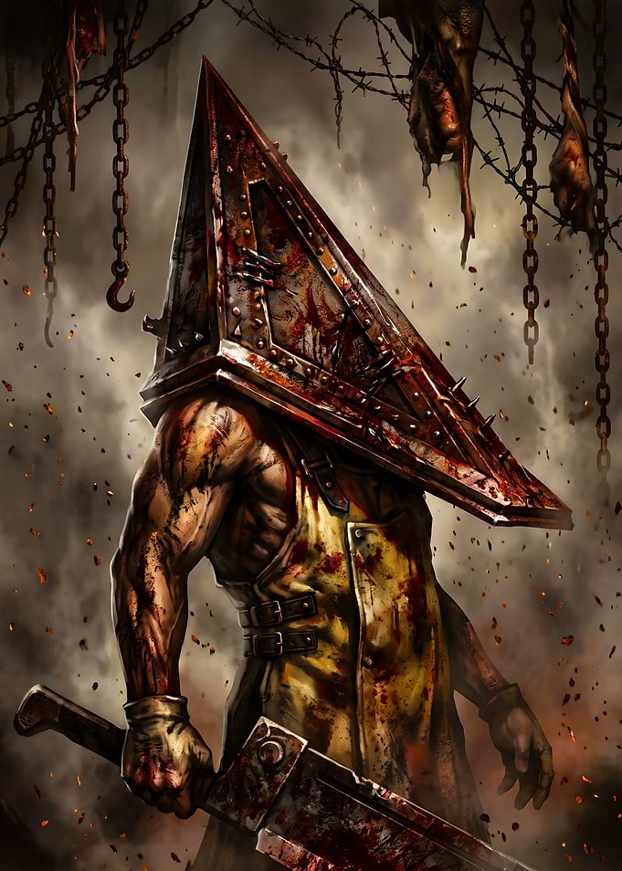 Pyramid Head Silent Hill Horror Art
