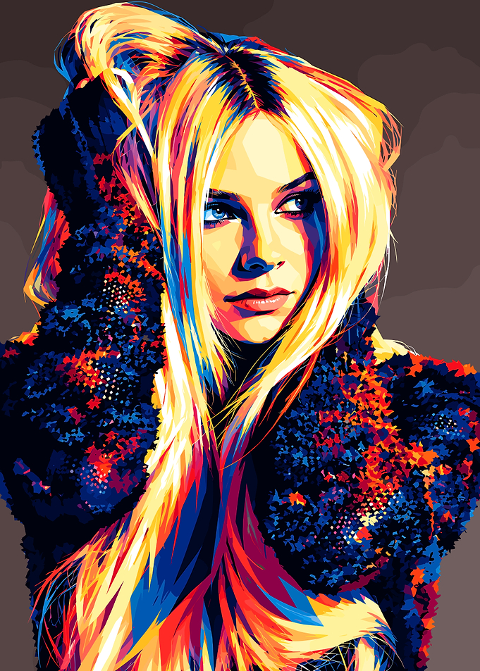 Pop Art Portrait of Avril Lavigne