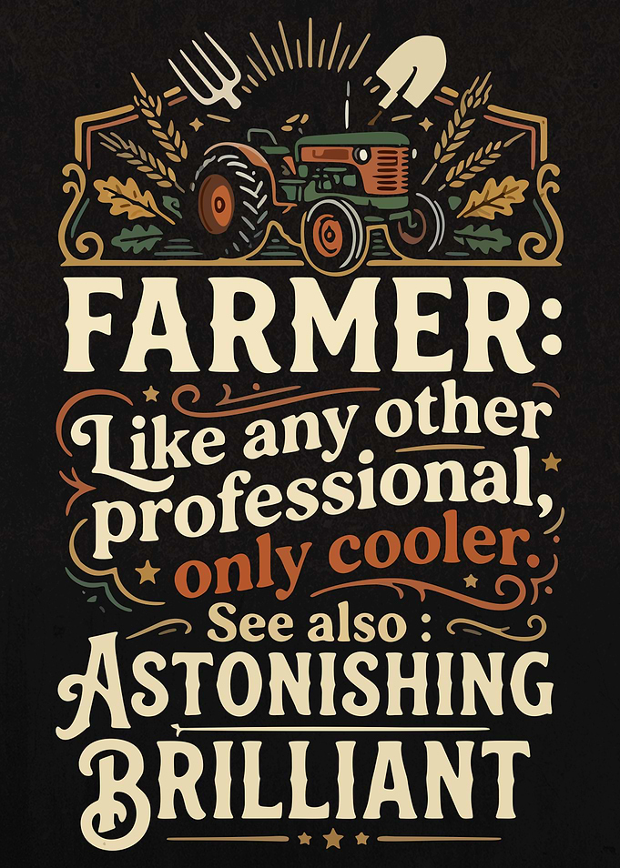 Sarcastic Professional Farmer