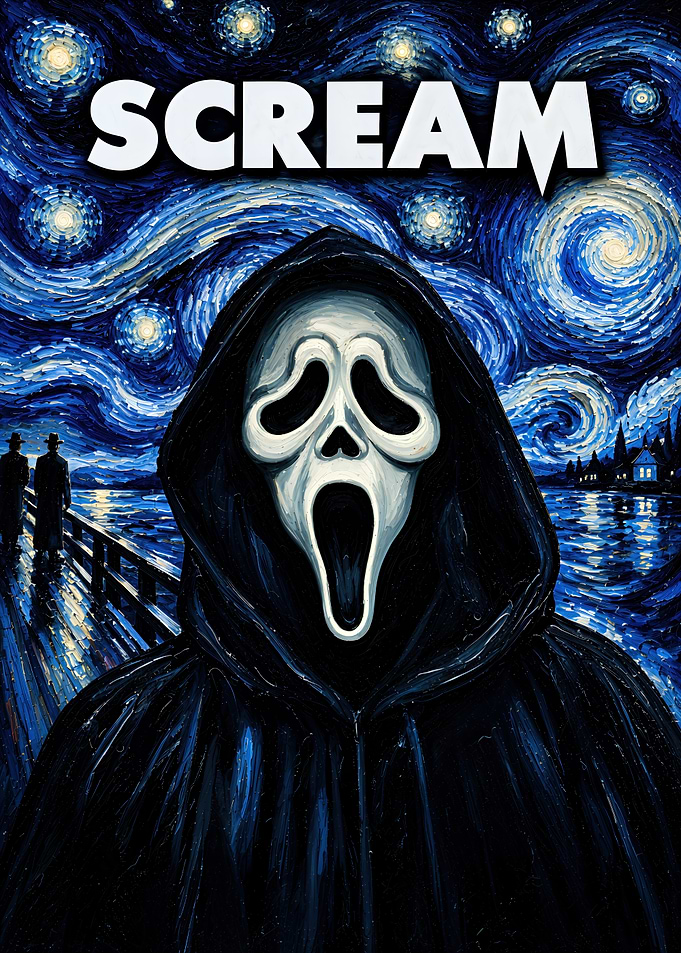 Scream Ghostface Starry Night