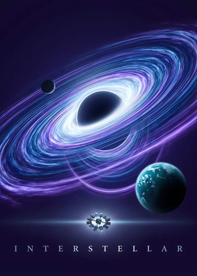Interstellar Movie Poster Black Hole