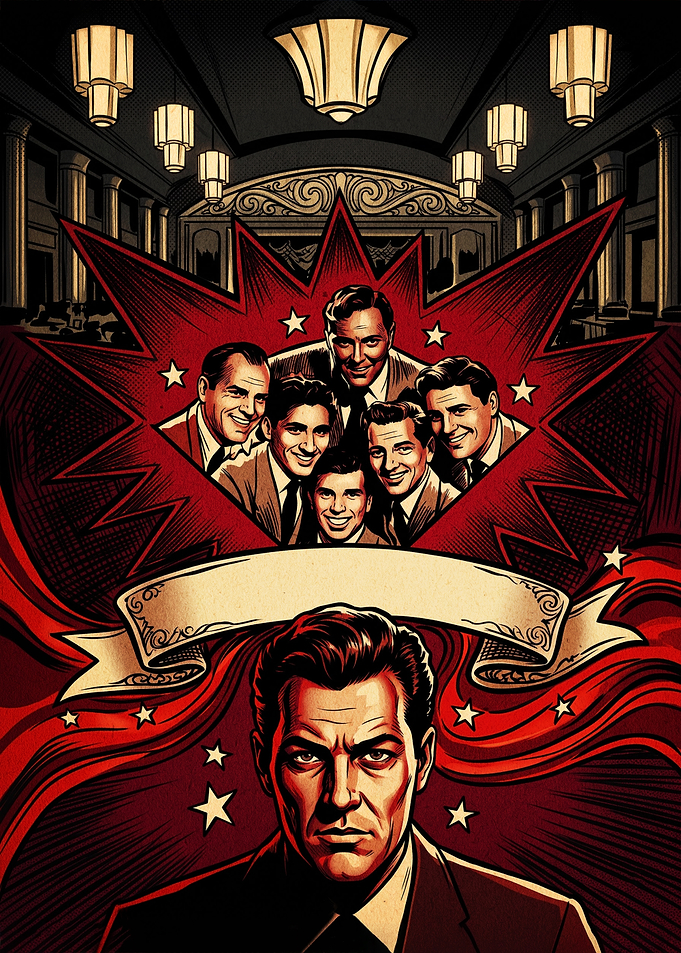 Rat Pack Vintage Style Poster