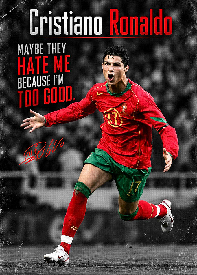 Cristiano Ronaldo Portugal Soccer Poster