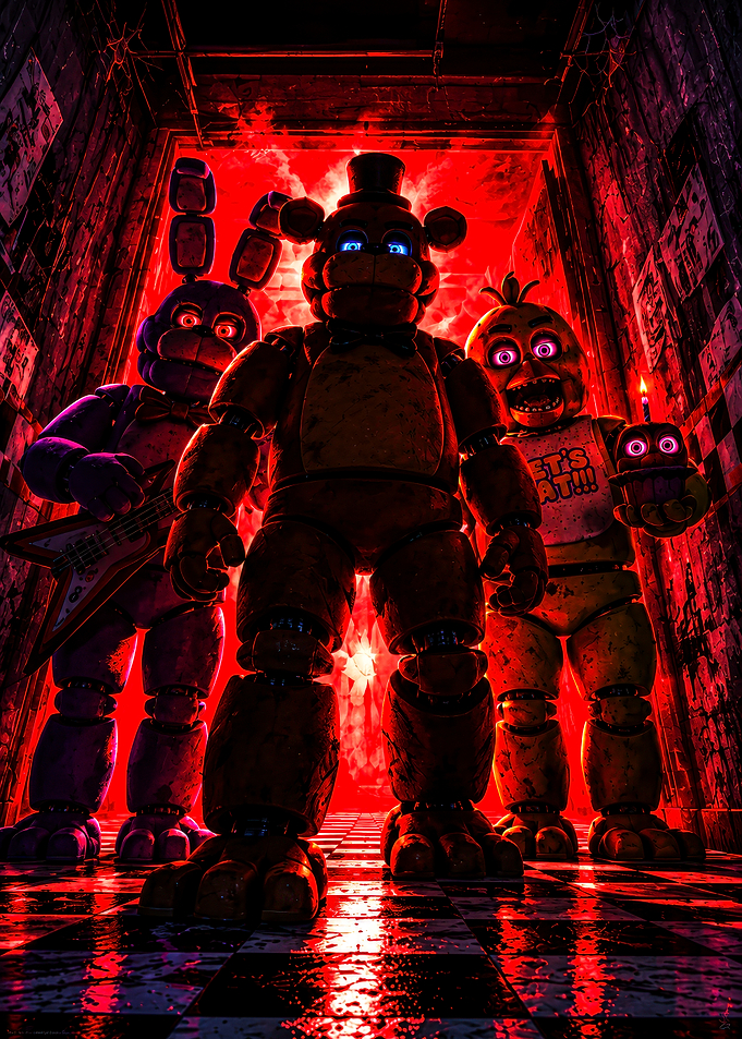 Five Nights at Freddy's Animatronic Trio