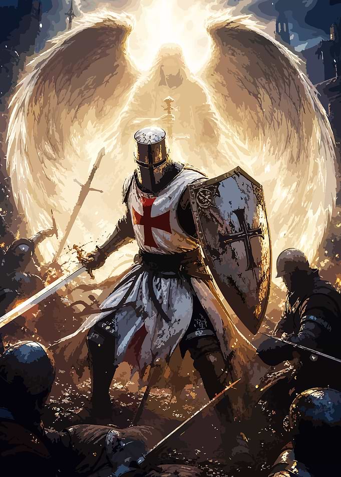 Crusader Knight with Divine Guardian