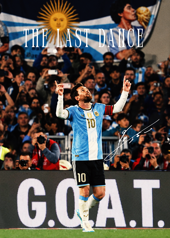 Lionel Messi The Last Dance Poster