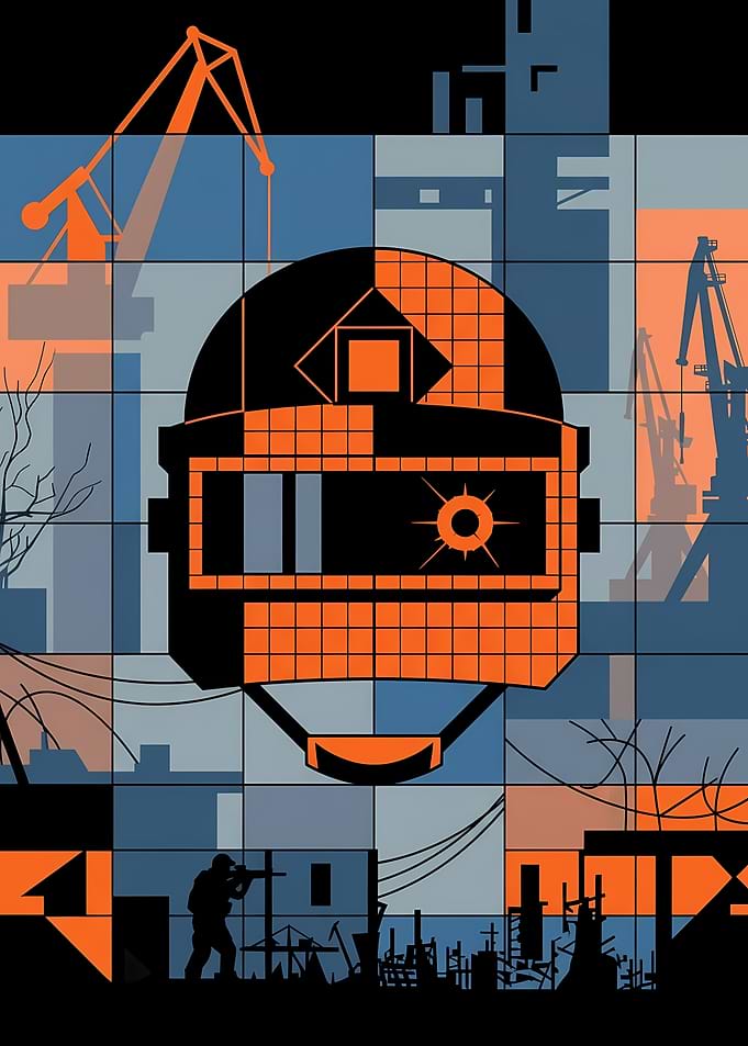 Military Helmet Minimalist Art