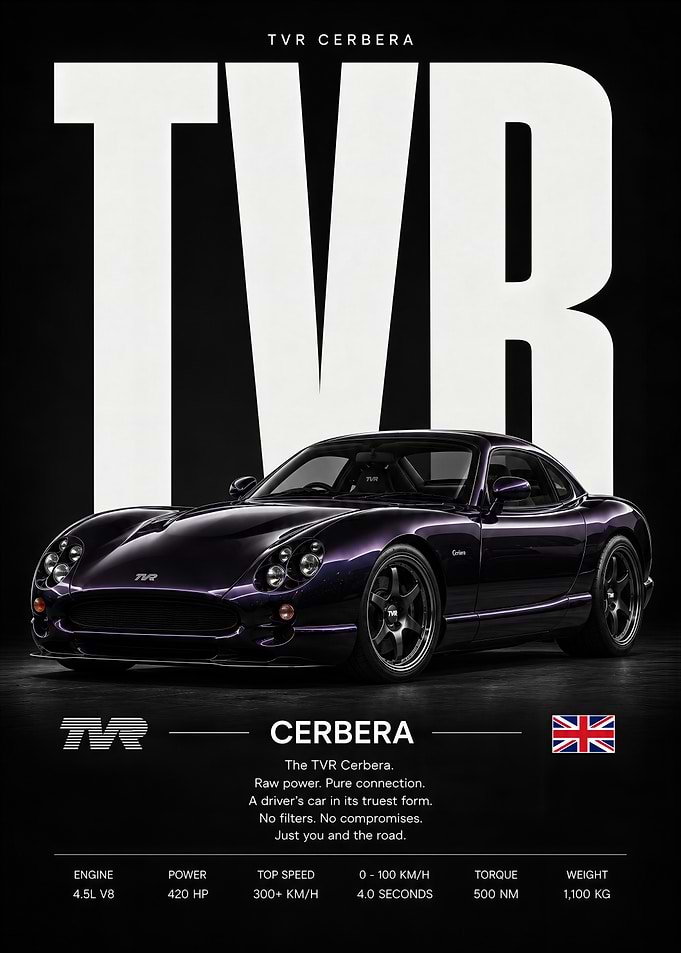 TVR Cerbera Poster