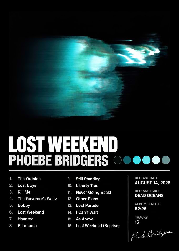 Phoebe Bridgers Lost Weekend Album Poster