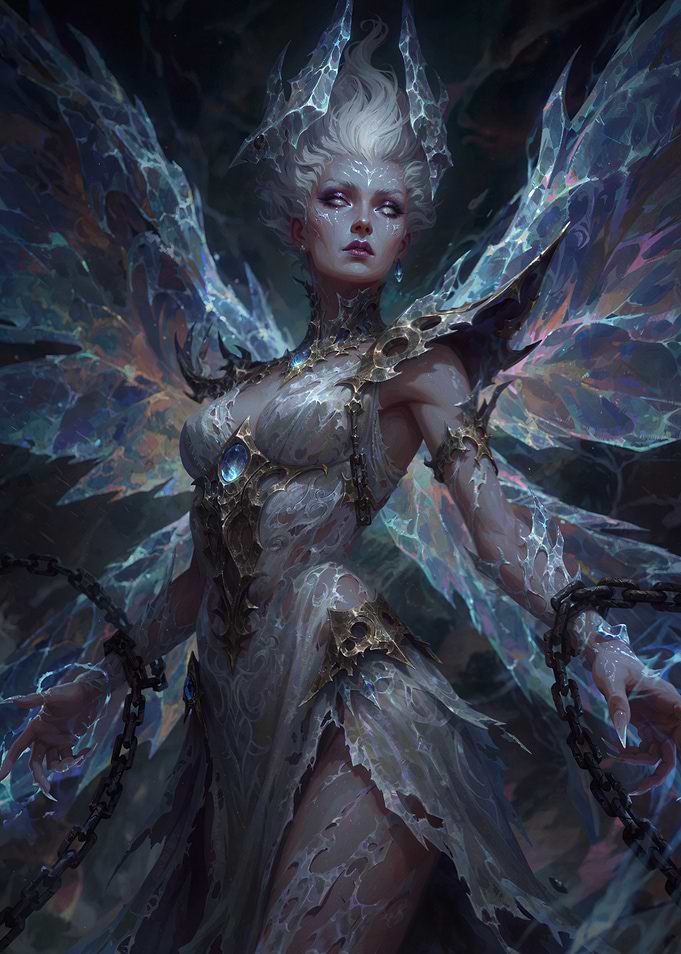 Ethereal Ice Queen with Chains