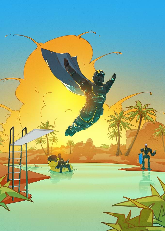 Helldivers II - Shore Leave Swan Dive