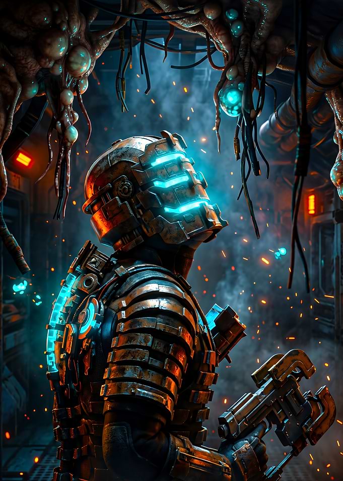 Isaac Clarke in Dead Space