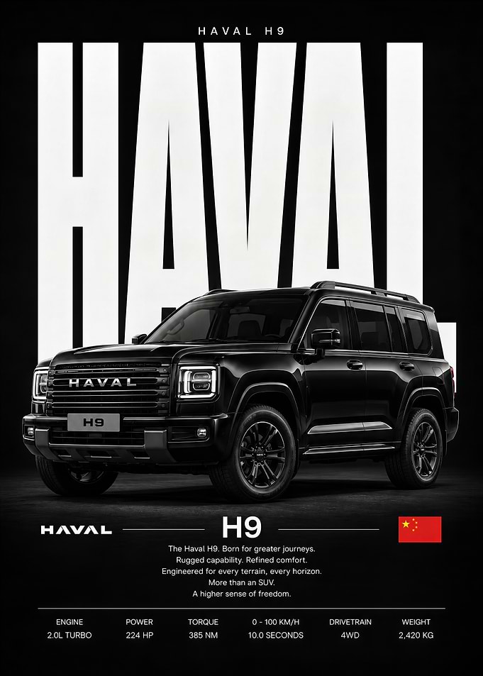Haval H9 SUV Poster