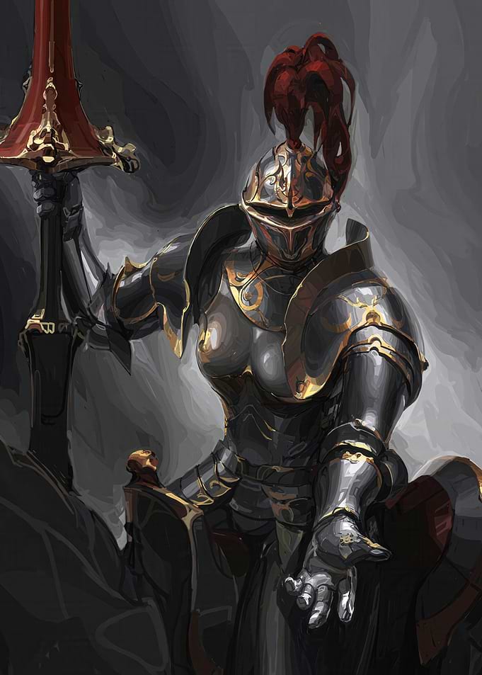 Armored Knight Reaching Out