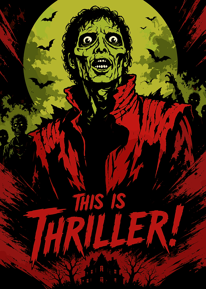Michael Jackson Thriller Zombie Poster