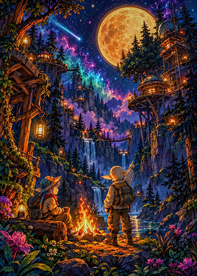 Outer Wilds Magical Night Sky