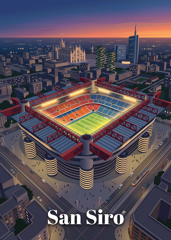 San Siro Stadium Milan Cityscape