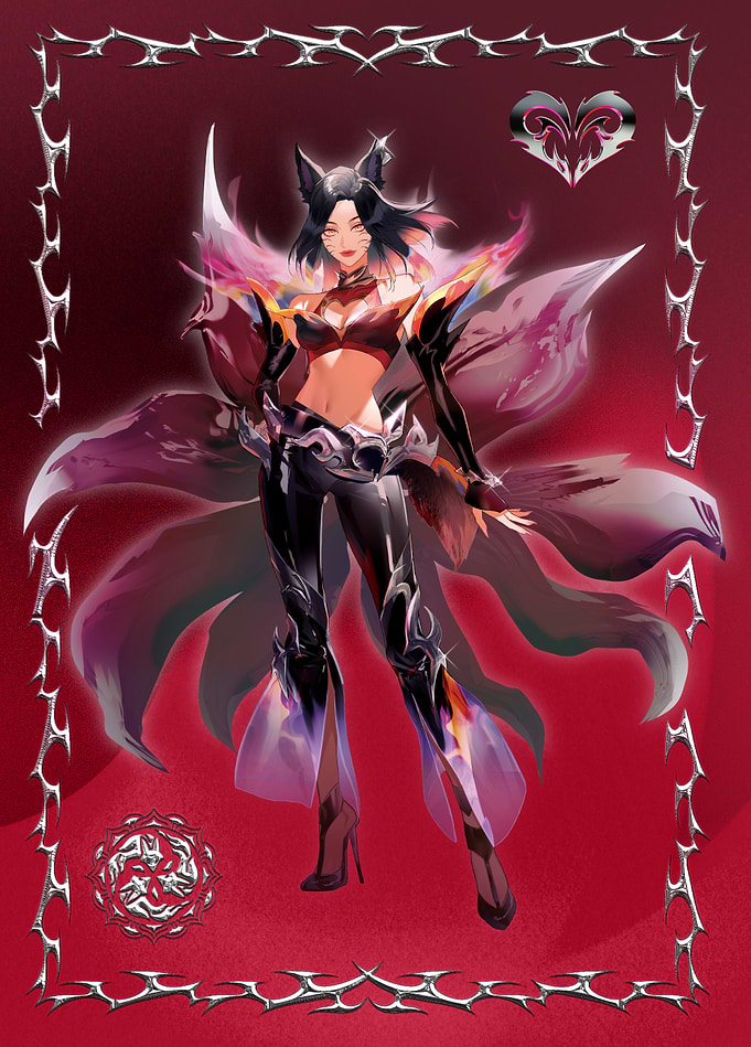 League of Legends - Ahri in Chrome Y2K Glam