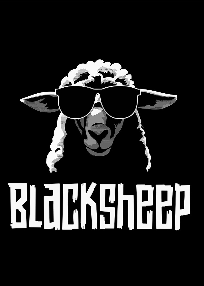 Cool Black Sheep Graphic Design
