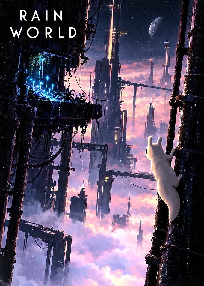 Rain World Slugcat Poster