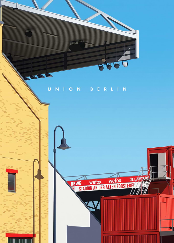 Union Berlin Stadium Minimalist Poster