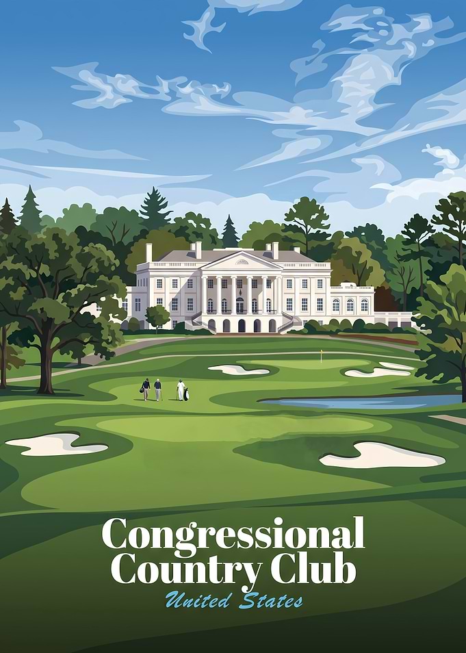 Congressional Country Club Golf Poster