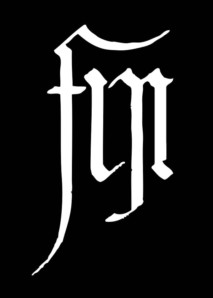 Gothic Lettering Monogram Logo