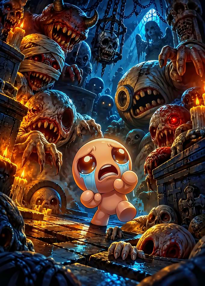 The Binding of Isaac Horror Scene