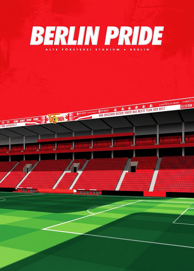 Berlin Pride Alte Försterei Stadium Poster