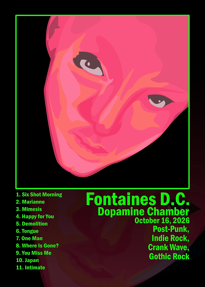 Fontaines D.C. Dopamine Chamber Album Poster