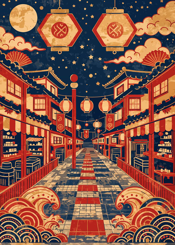Moonlit Summer Festival Shrine