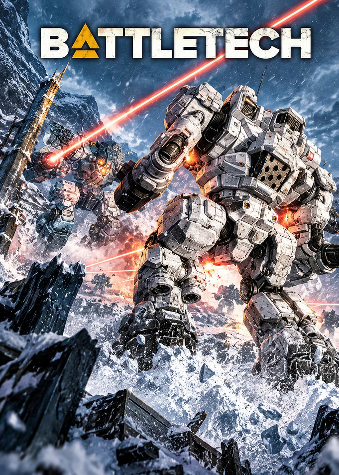BattleTech Mech Combat Poster