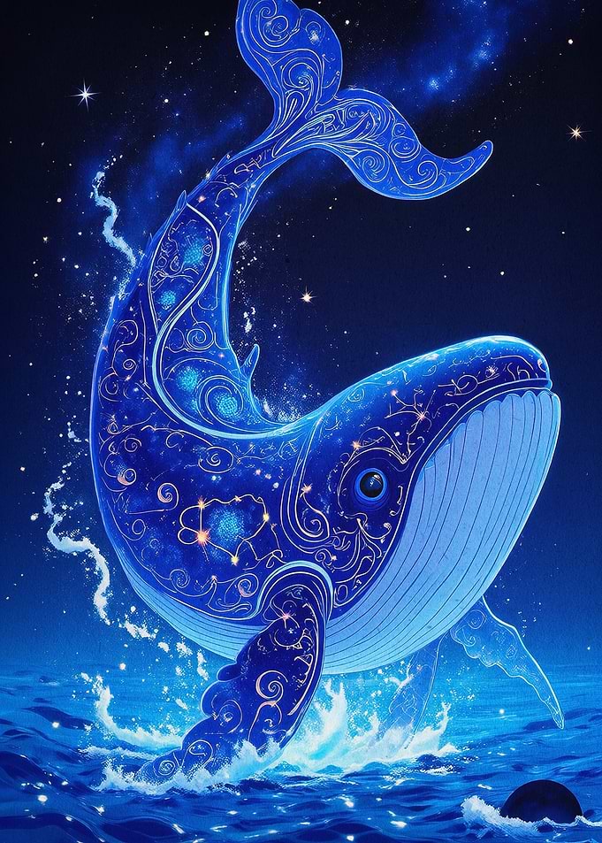 Cosmic Whale Space Fantasy Art