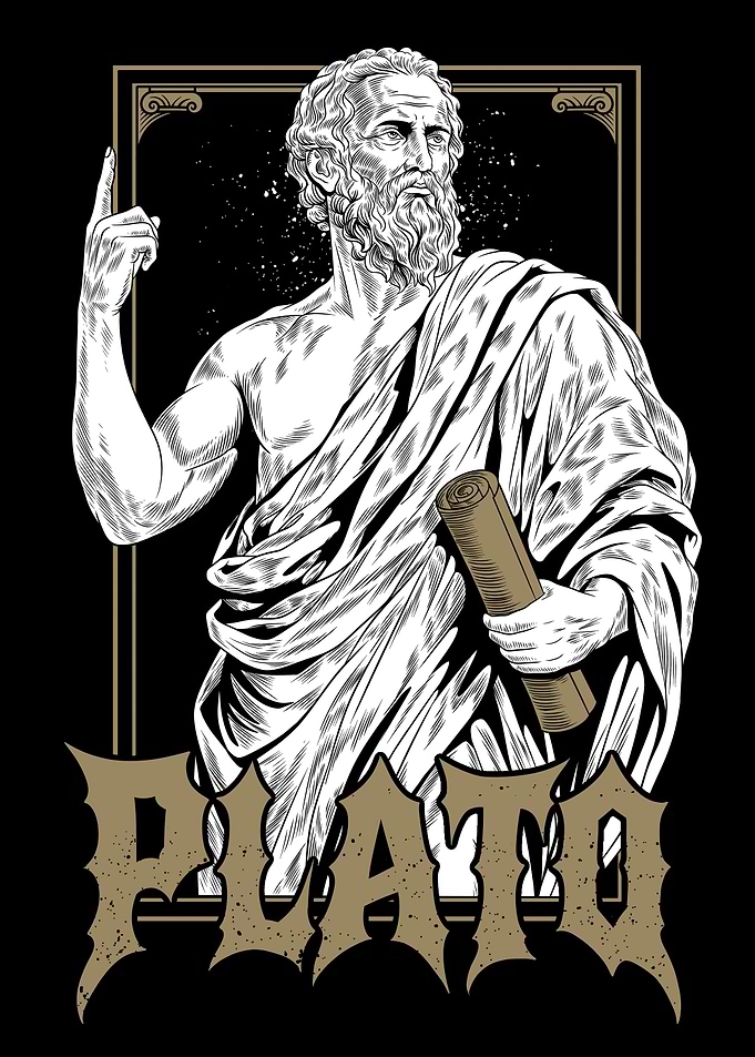 Plato Greek Philosopher Graphic Art