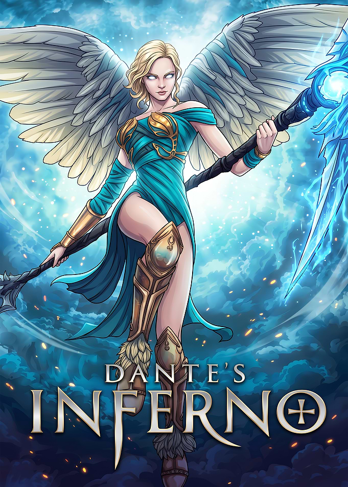 Dante's Inferno Angel Warrior Poster
