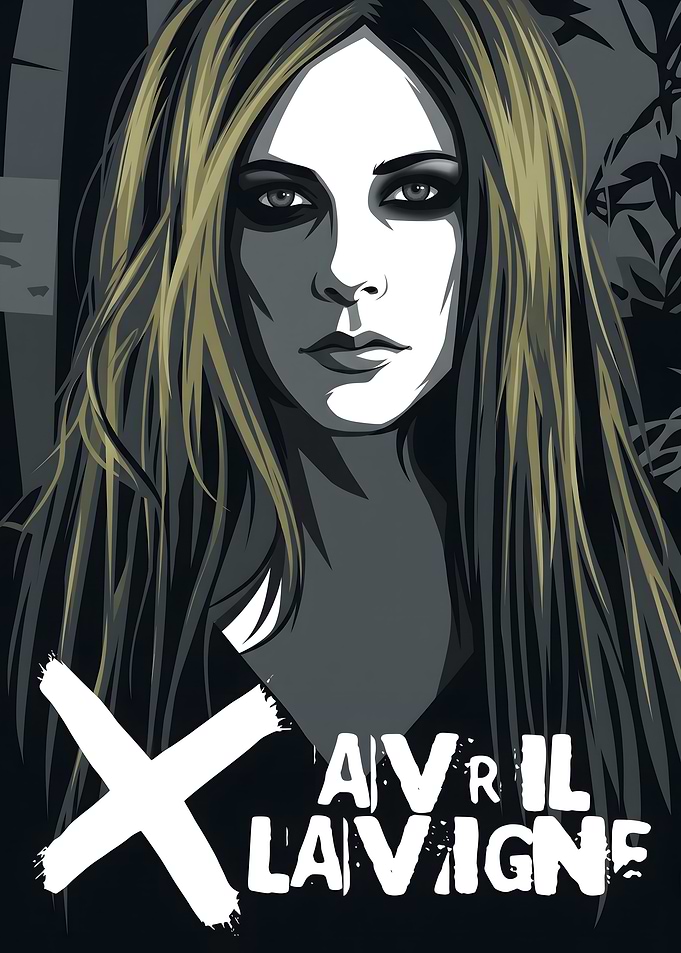 Avril Lavigne Pop Art Portrait