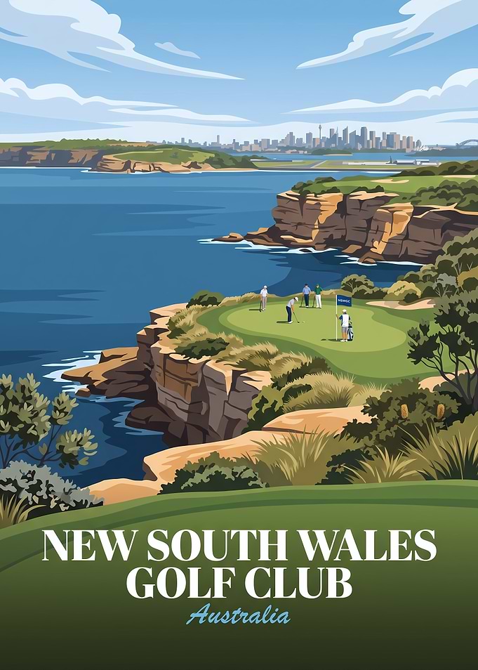 New South Wales Golf Club Poster