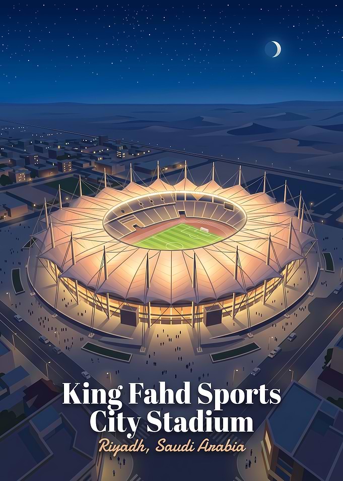 King Fahd Sports City Stadium Poster