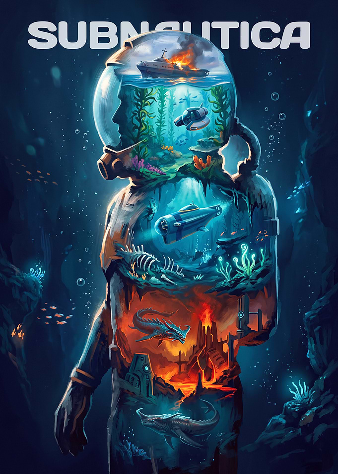 Subnautica Underwater Exploration Poster